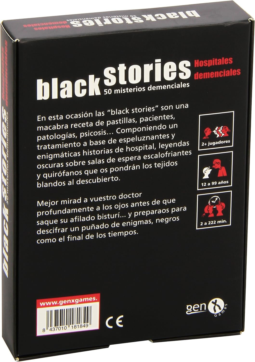 Black Stories Hospitales Demenciales