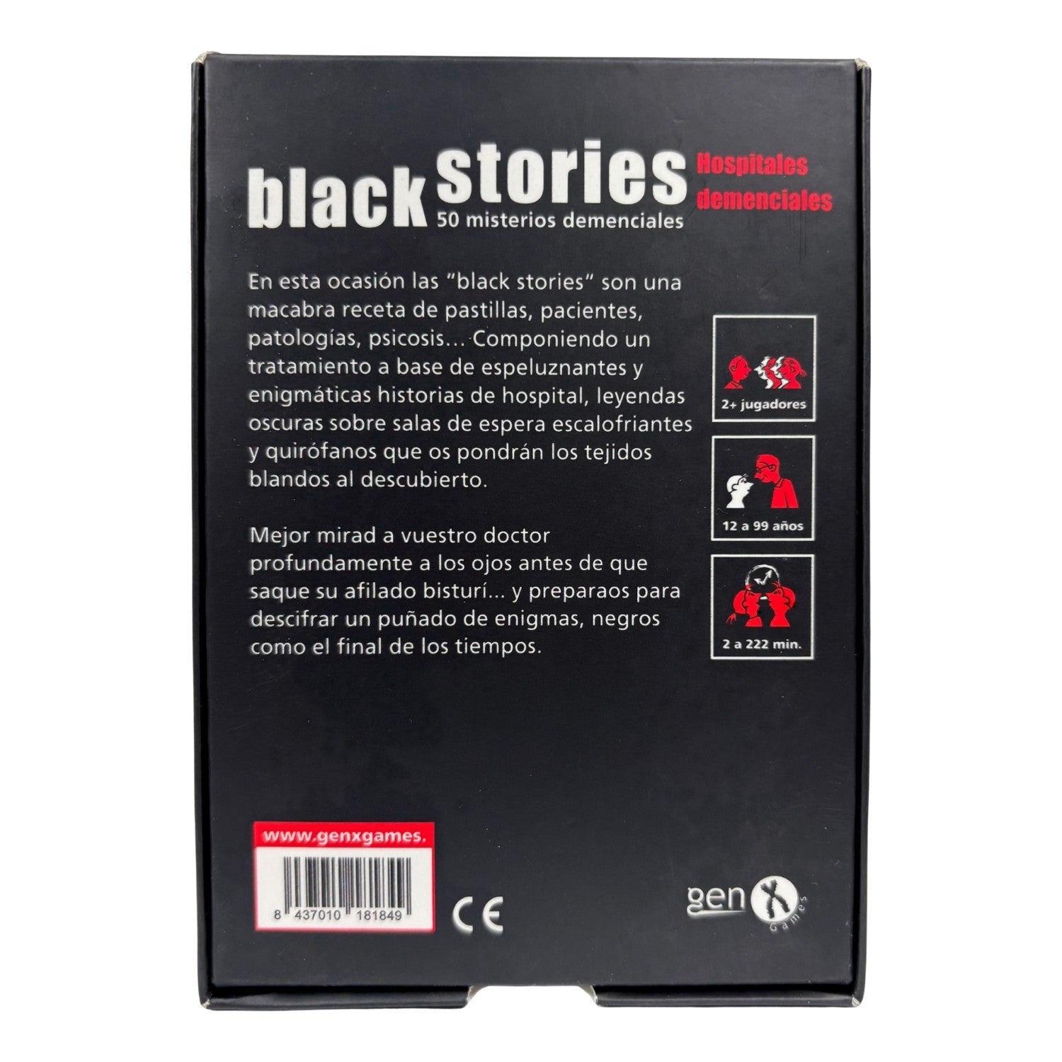 Black Stories Hospitales Demenciales