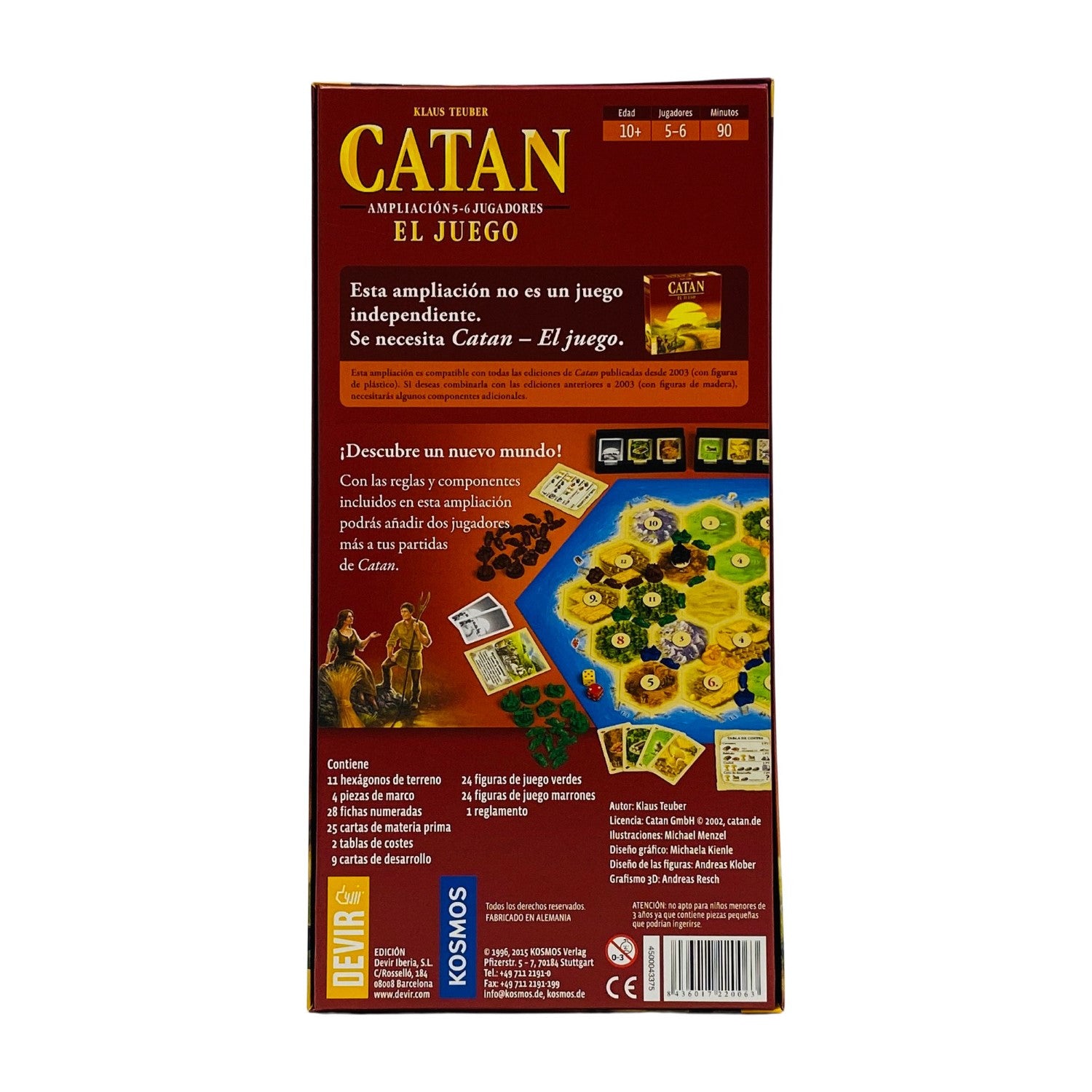Catan ampliación 5-6 jugadores en español