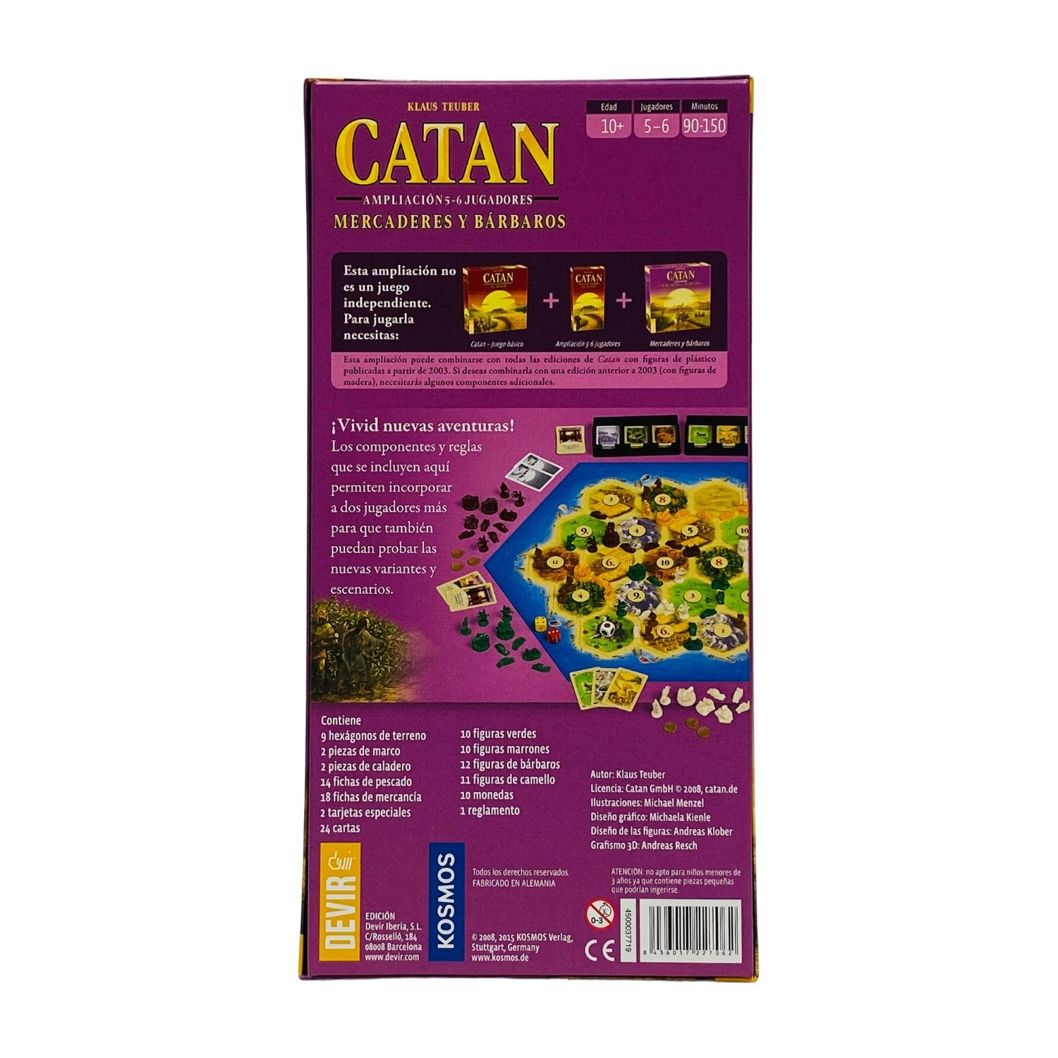 Catan: Mercaderes y Bárbaros ampliación 5-6 jugadores