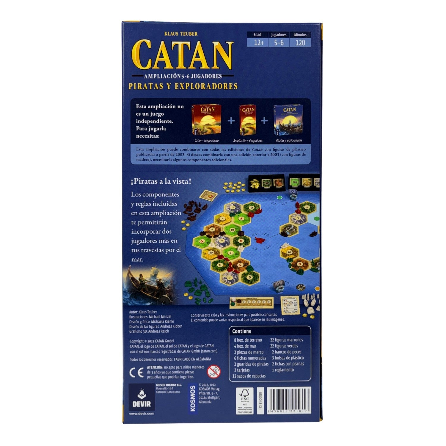 Catan: Piratas y Exploradores ampliación 5-6 jugadores