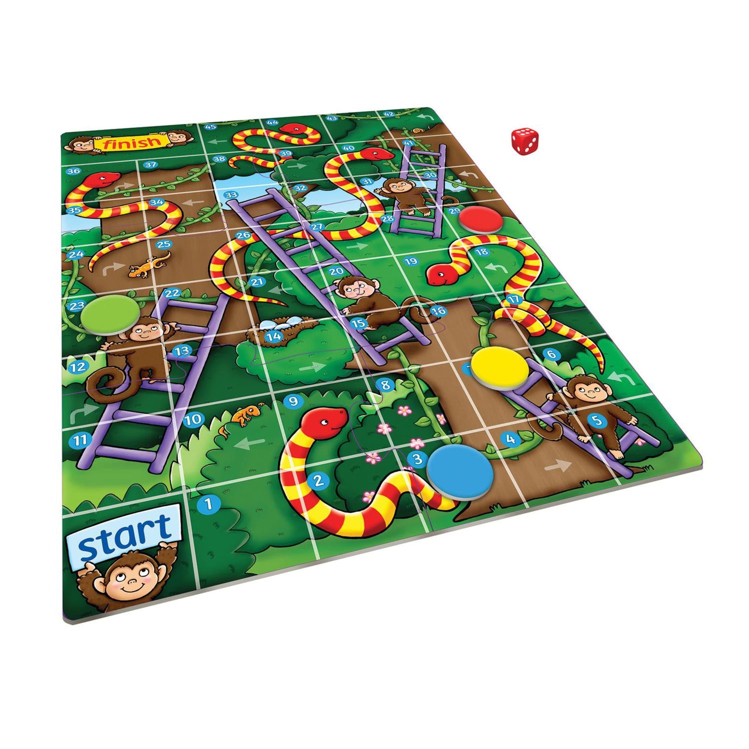 Jungle Snakes and Ladders Mini Game