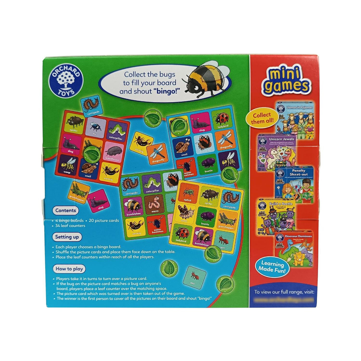 Little Bug Bingo Mini Game