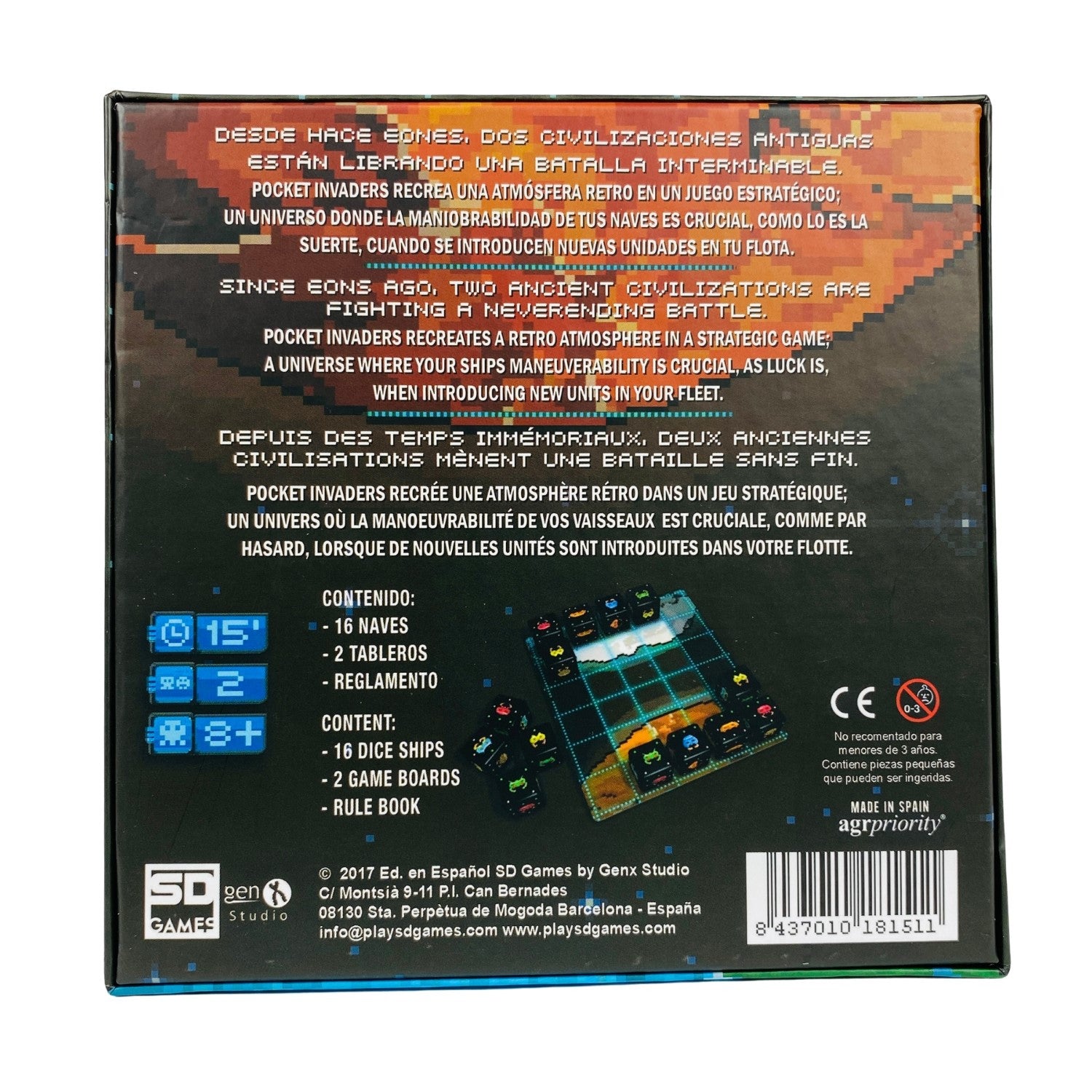Pocket Invaders en español