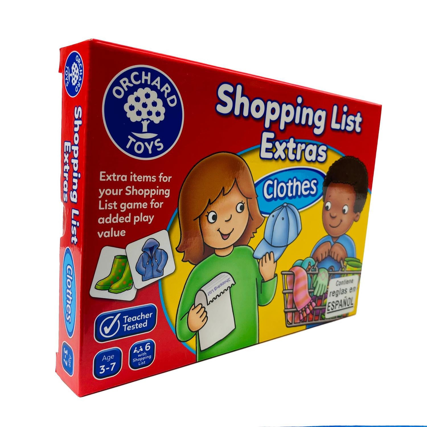 Shopping List extras Clothes