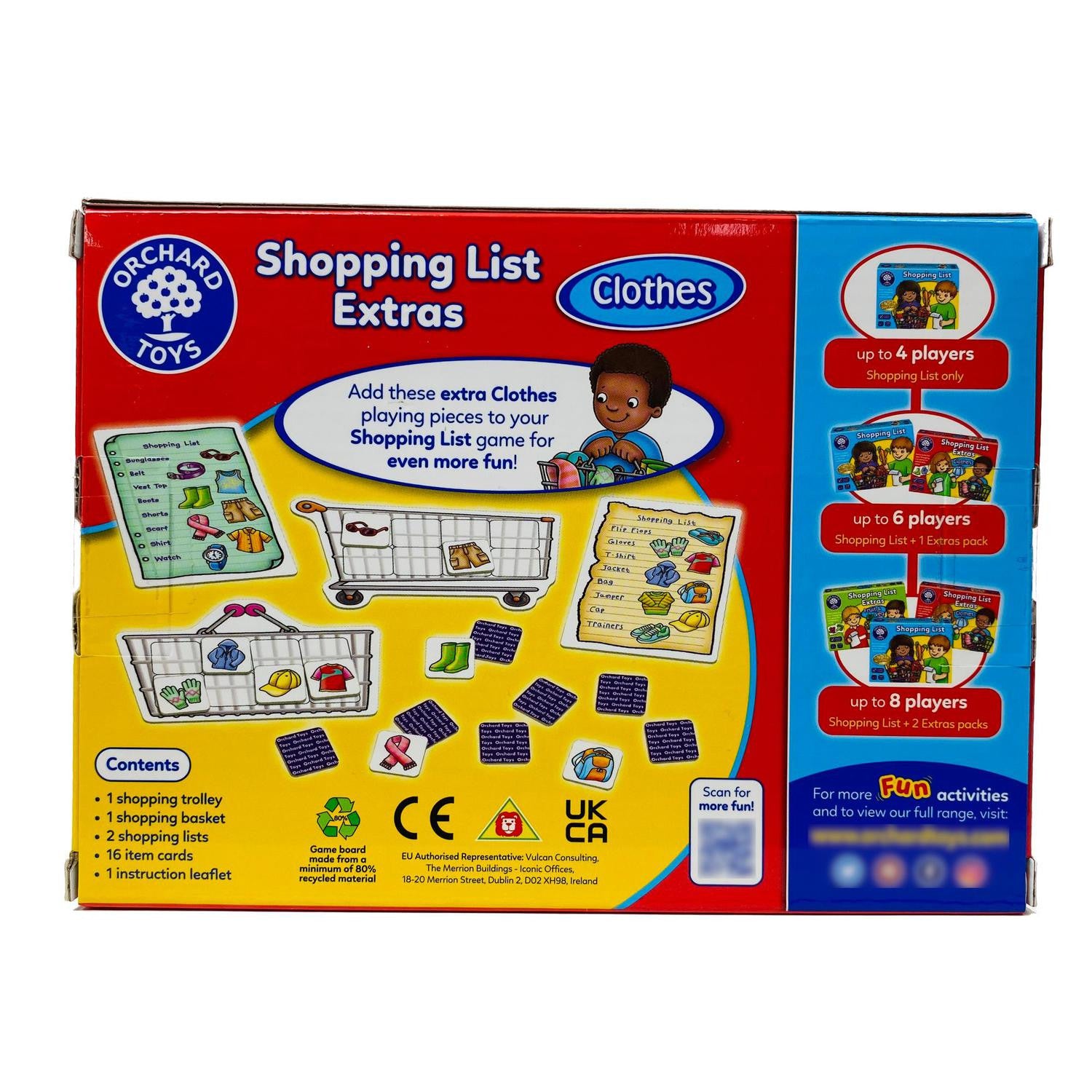 Shopping List extras Clothes