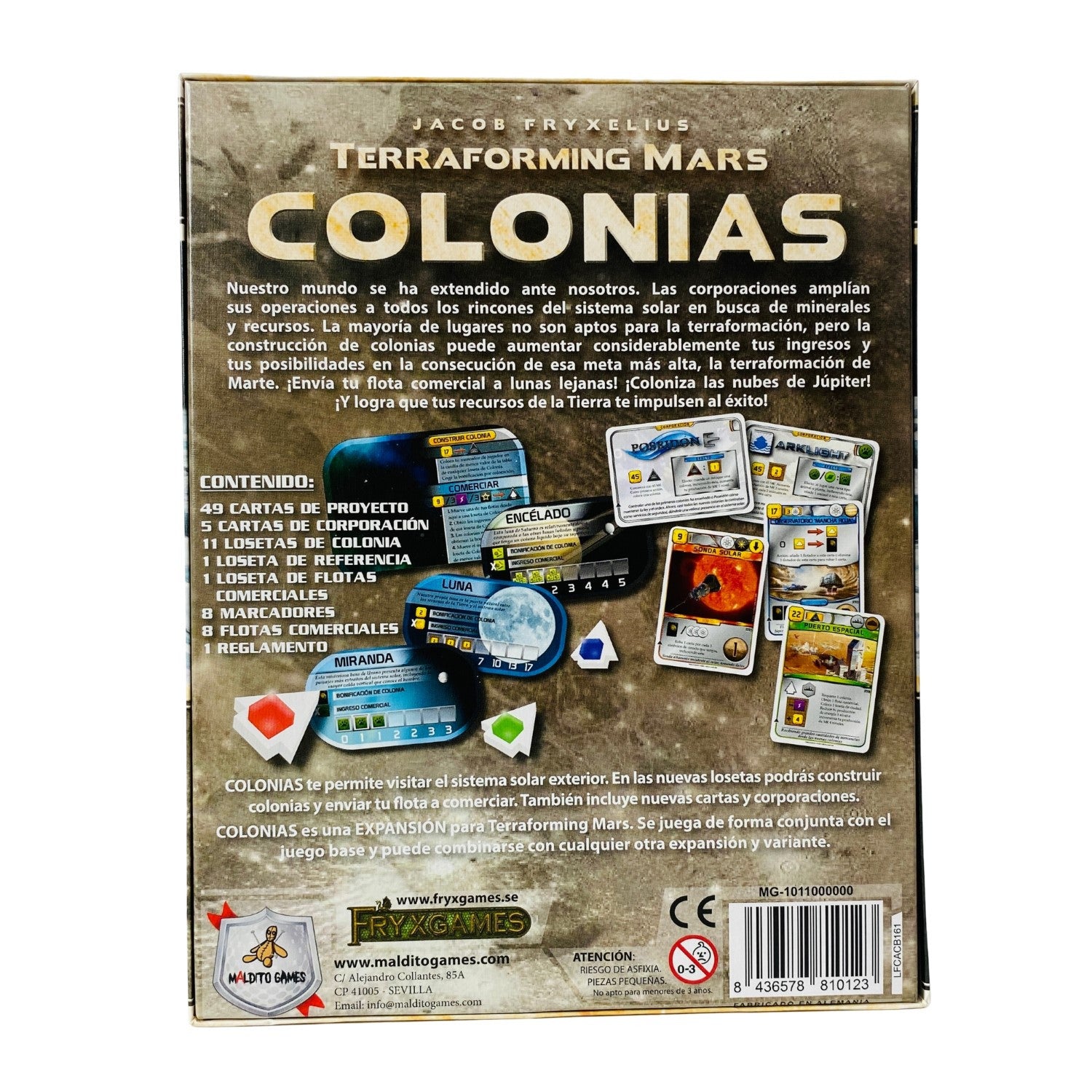 Terraforming Mars Colonias